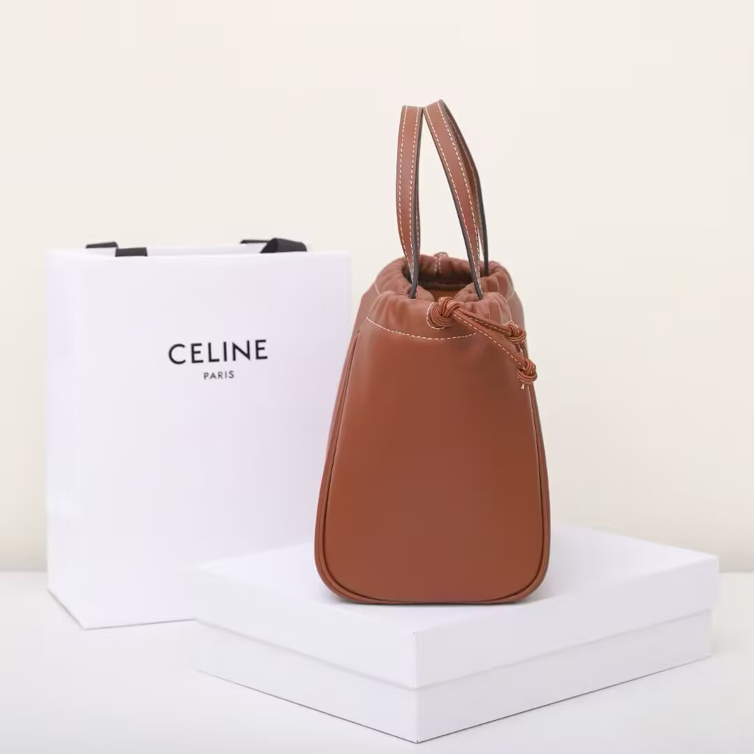 Ce**e cabas drawstring triomphe bag 22x17x15cm