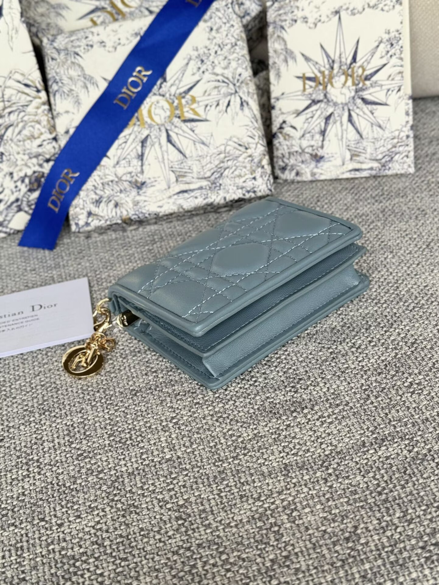 D*or mini lady D*or gardenia wallet 11x9x3cm
