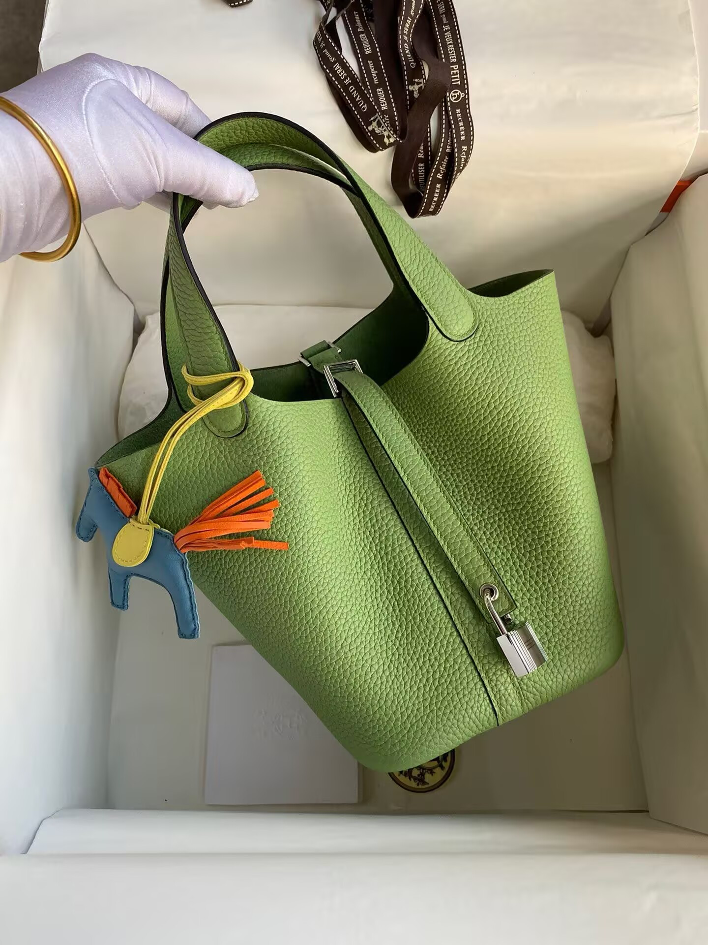 H**mes picotin 18cm without original box(horse charm not included)