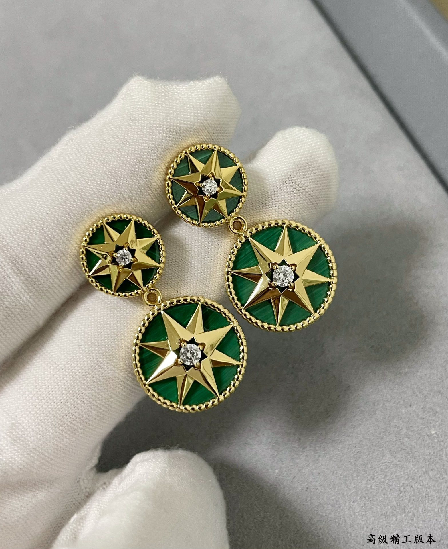 D*or rose des vents earrings