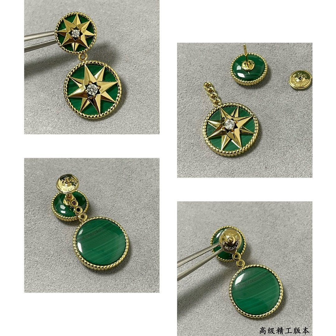 D*or rose des vents earrings
