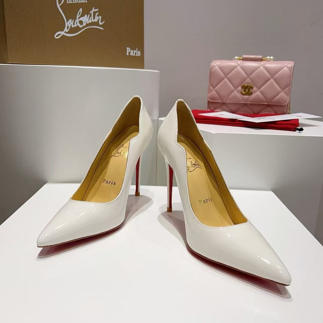 ua ch**an louboutin hot chick 10cm heel(cusT0mized about 10 days production time)