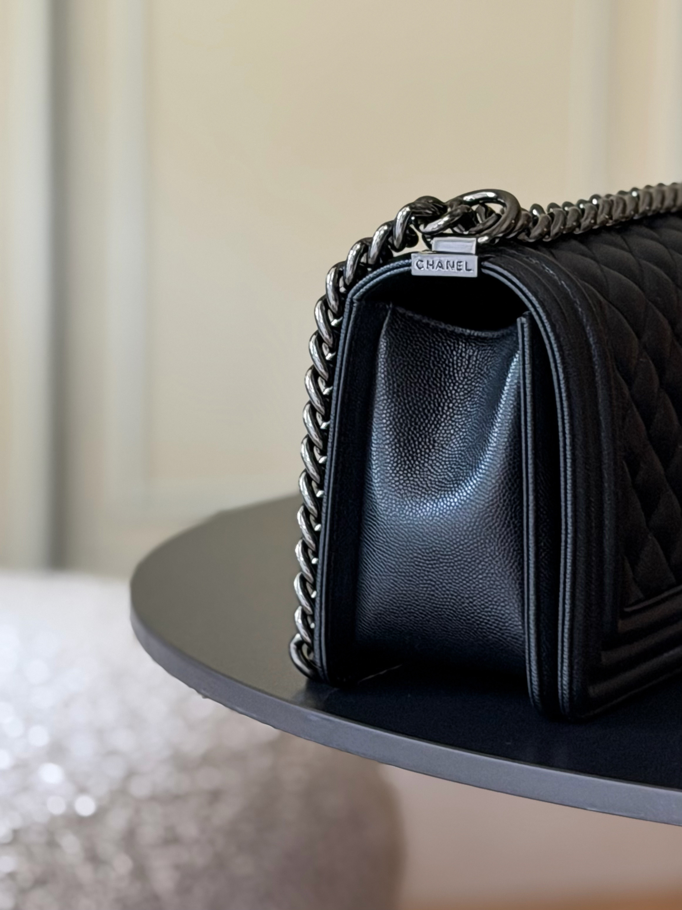 Ch*el boy handbag 15x25x9cm