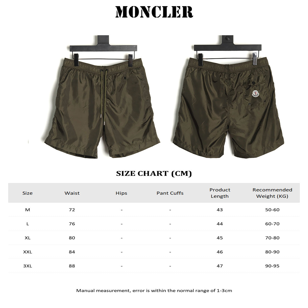 M0nc1er shorts