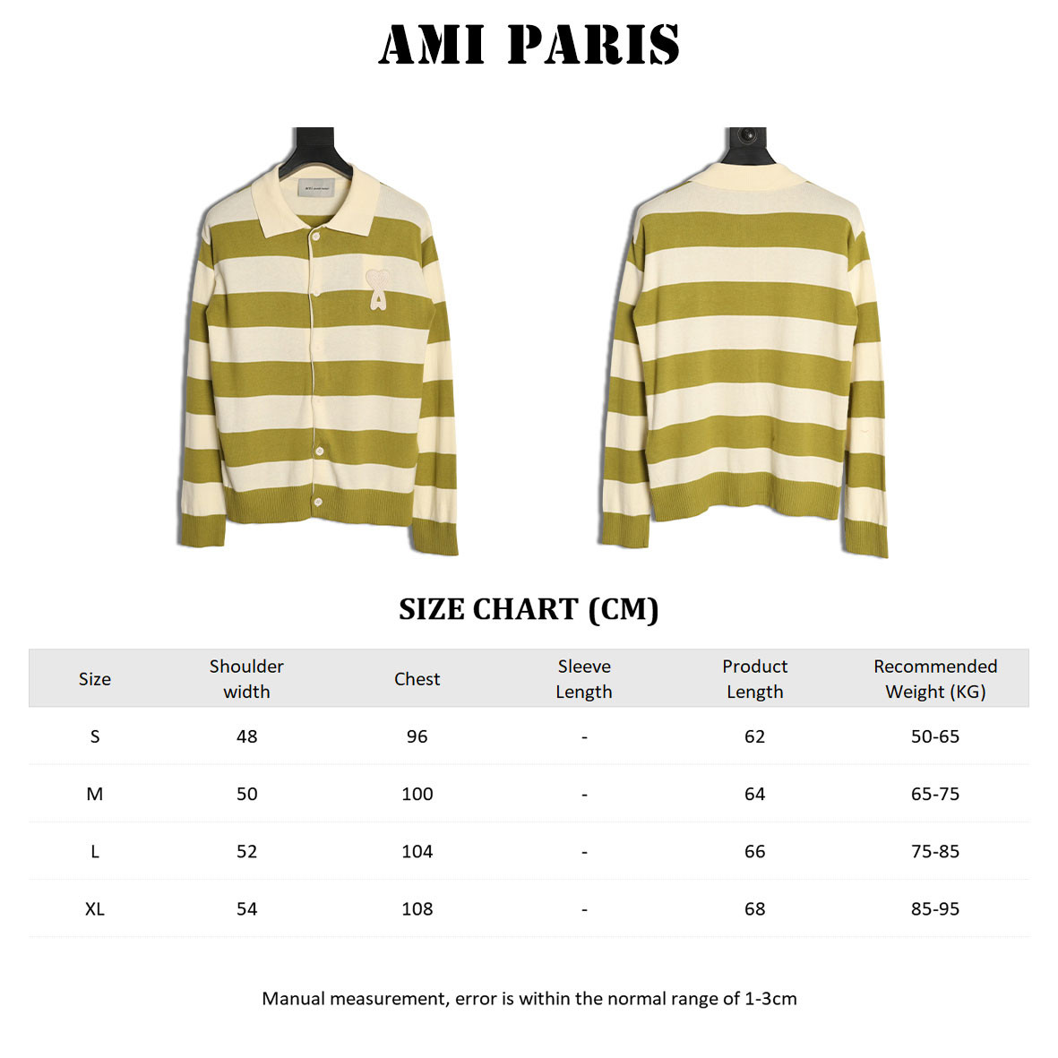 AMI Paris Long-sleeved Knitting Cardigan