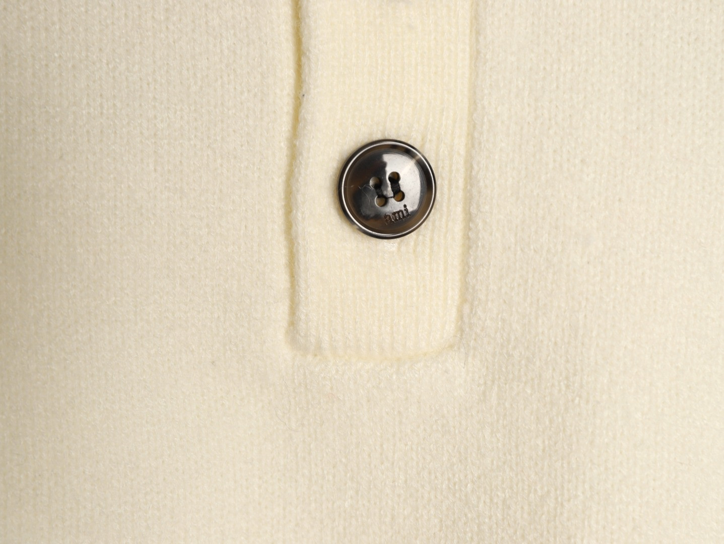 Ami Paris 26ss Knitting Long-sleeved Polo Sweaters