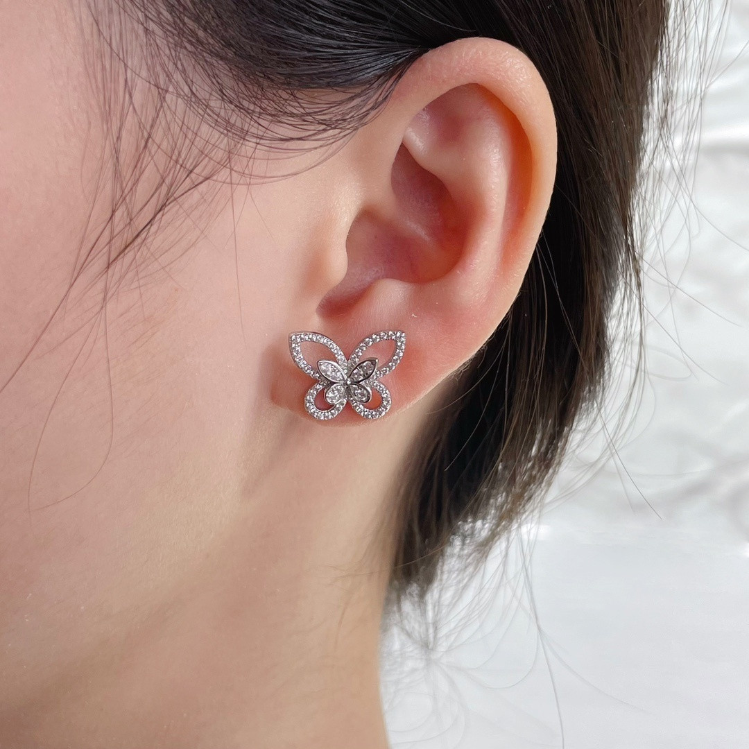 Gr*ff butterfly earrings ag925