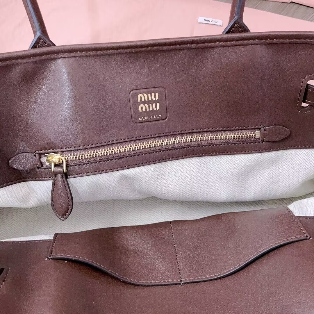 M1v M1v aventure nappa leather bag 22.5x44x14.5cm
