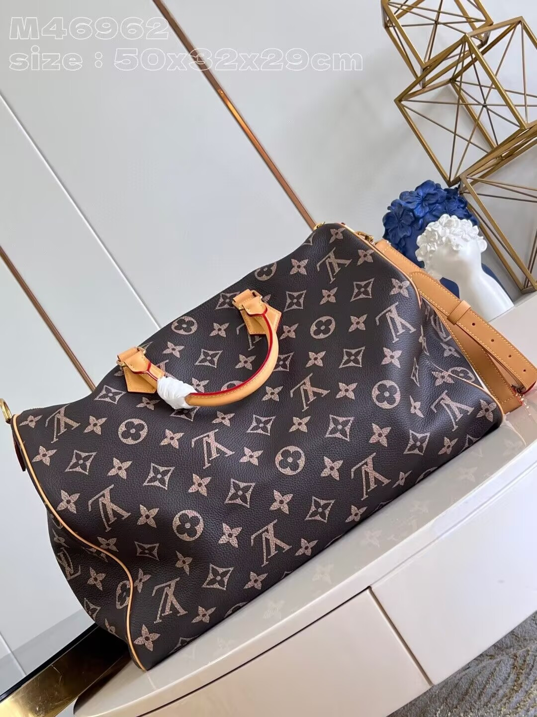 lv speedy p9 bandoulière 50 m46962 50x32x29cm(cusT0mized about 10 days)