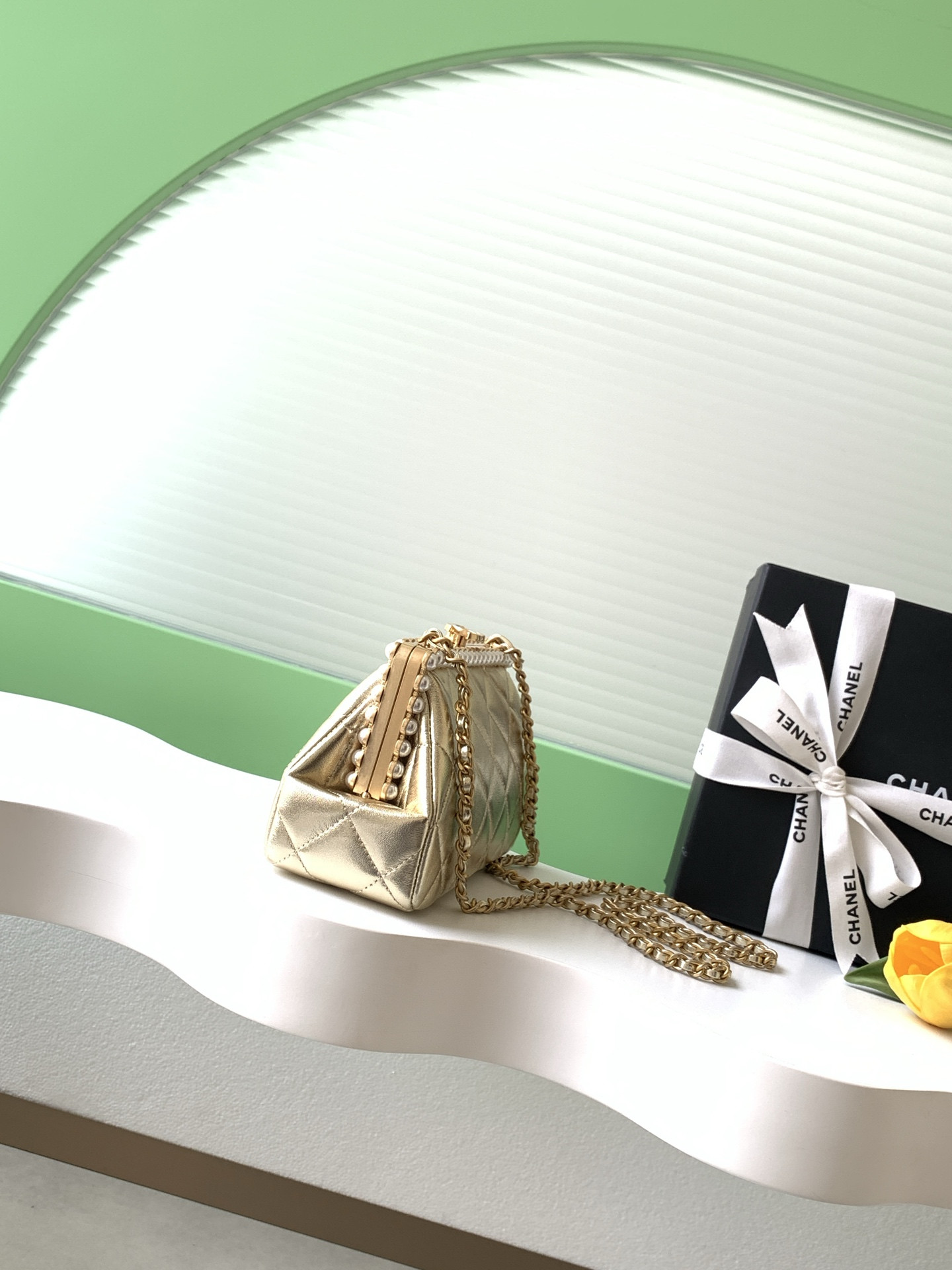 Ch*el clutch as5912 10x20x7cm