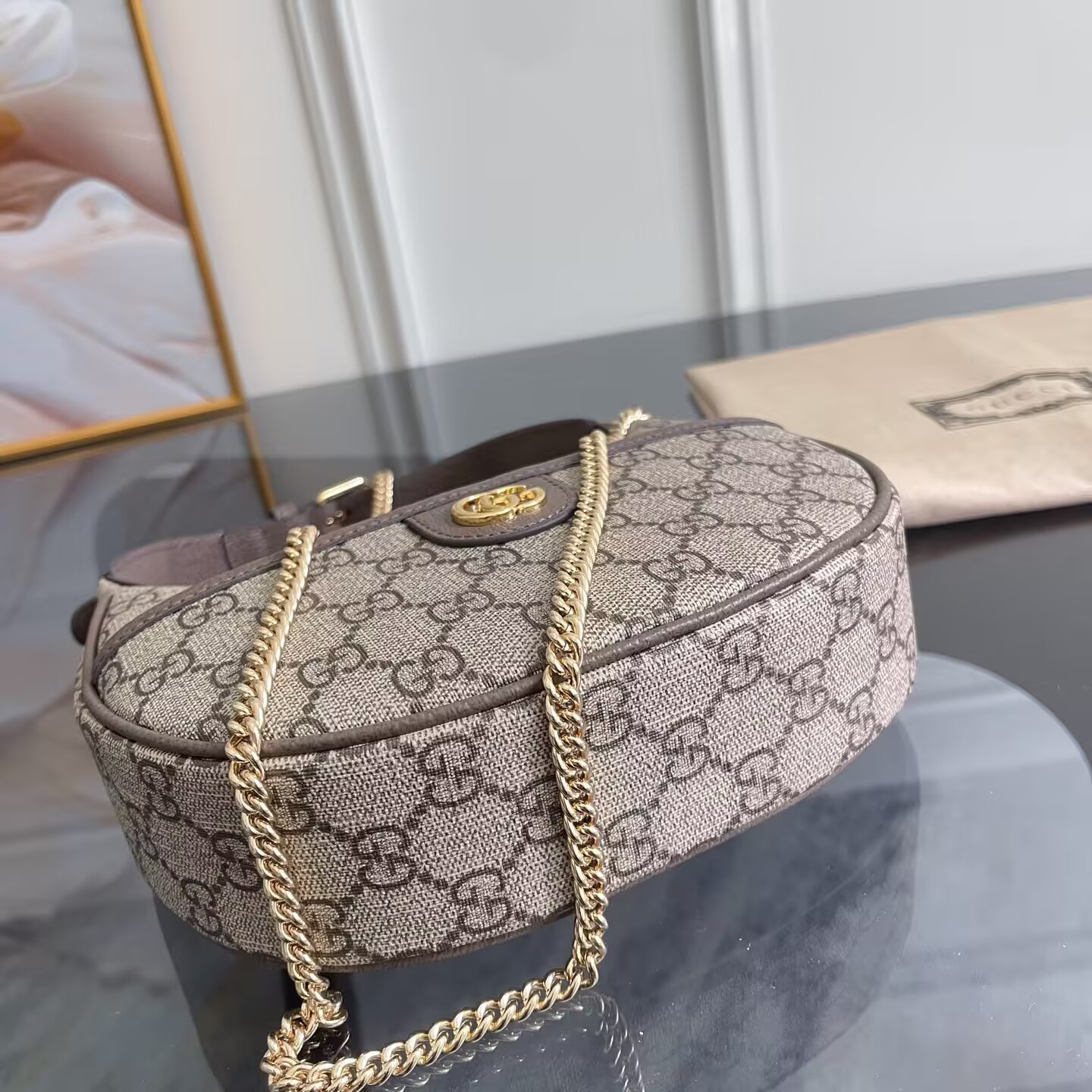 G*u*i ophidia mini gg canvas shoulder bag 20x14.5x4cm