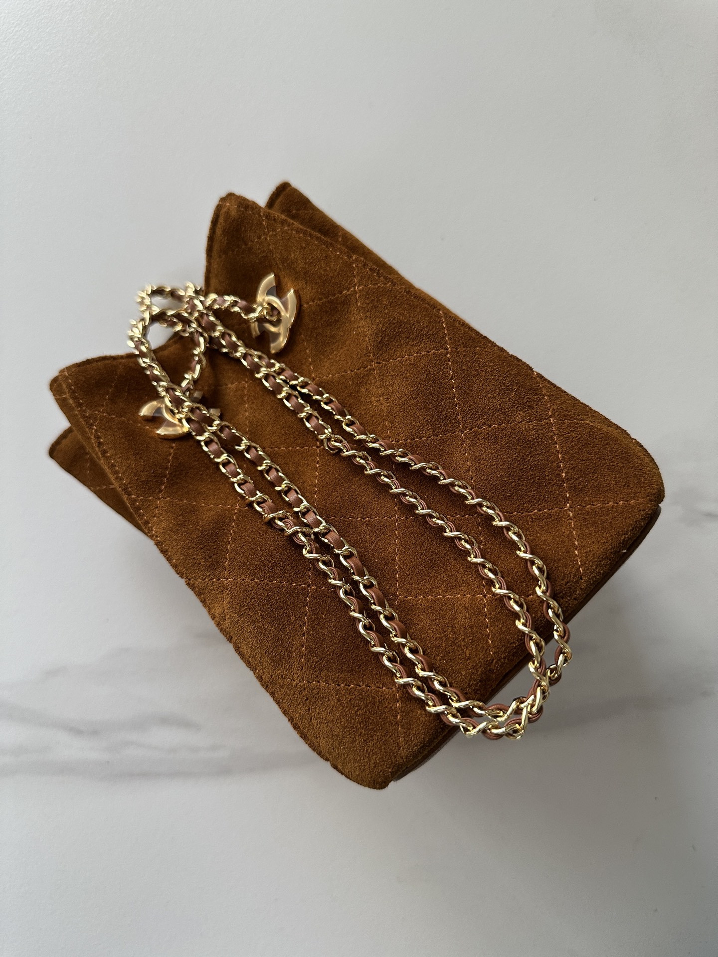 Ch*el bucket bag with chain ap5359 18x11.5x11.5cm