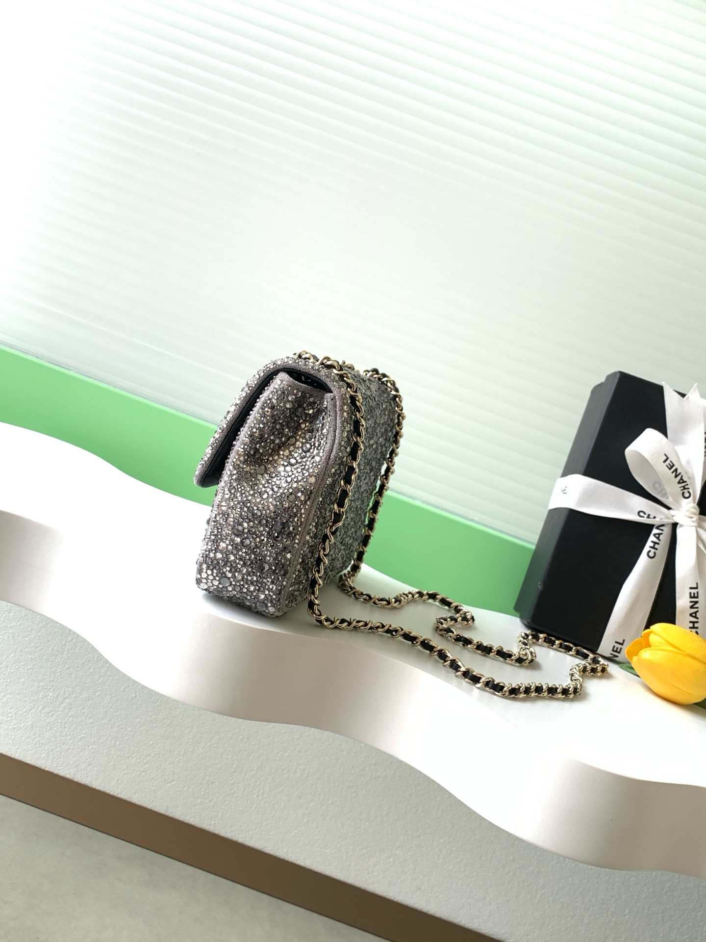 Ch*el flap bag 13x21x8cm