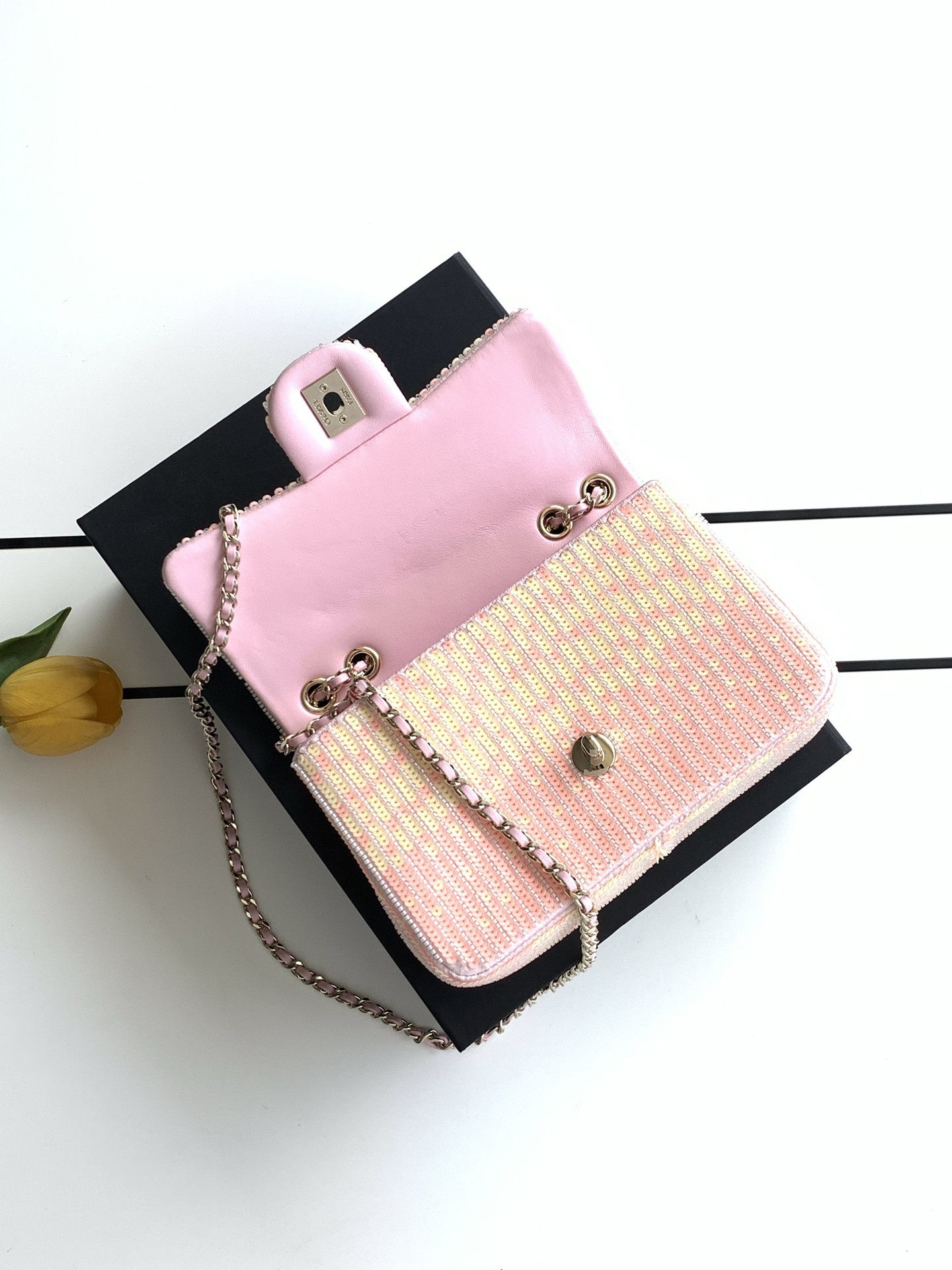 Ch*el flap bag 21x14x8cm