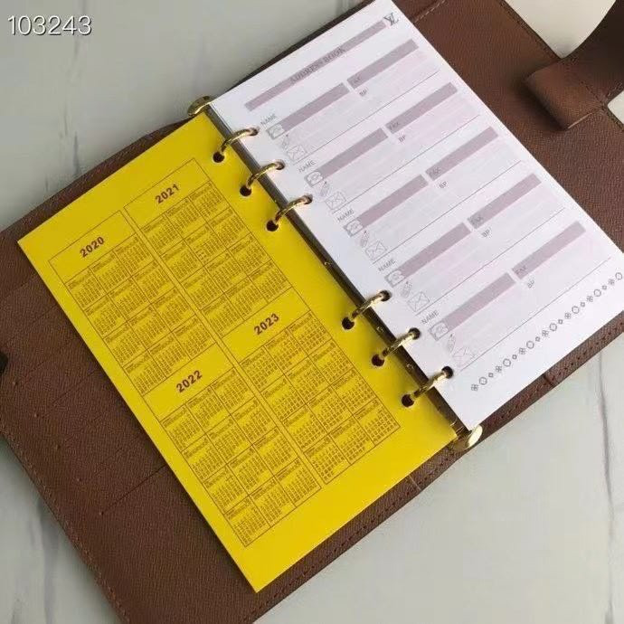 LV Medium Ring Agenda Cover R20105 14x18cm