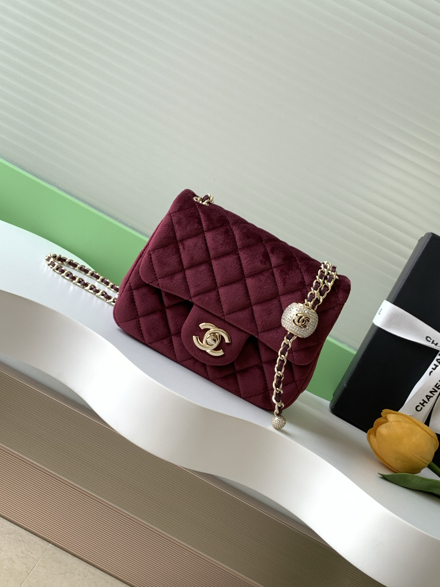 Ch*el mini flap bag 13x18x7cm