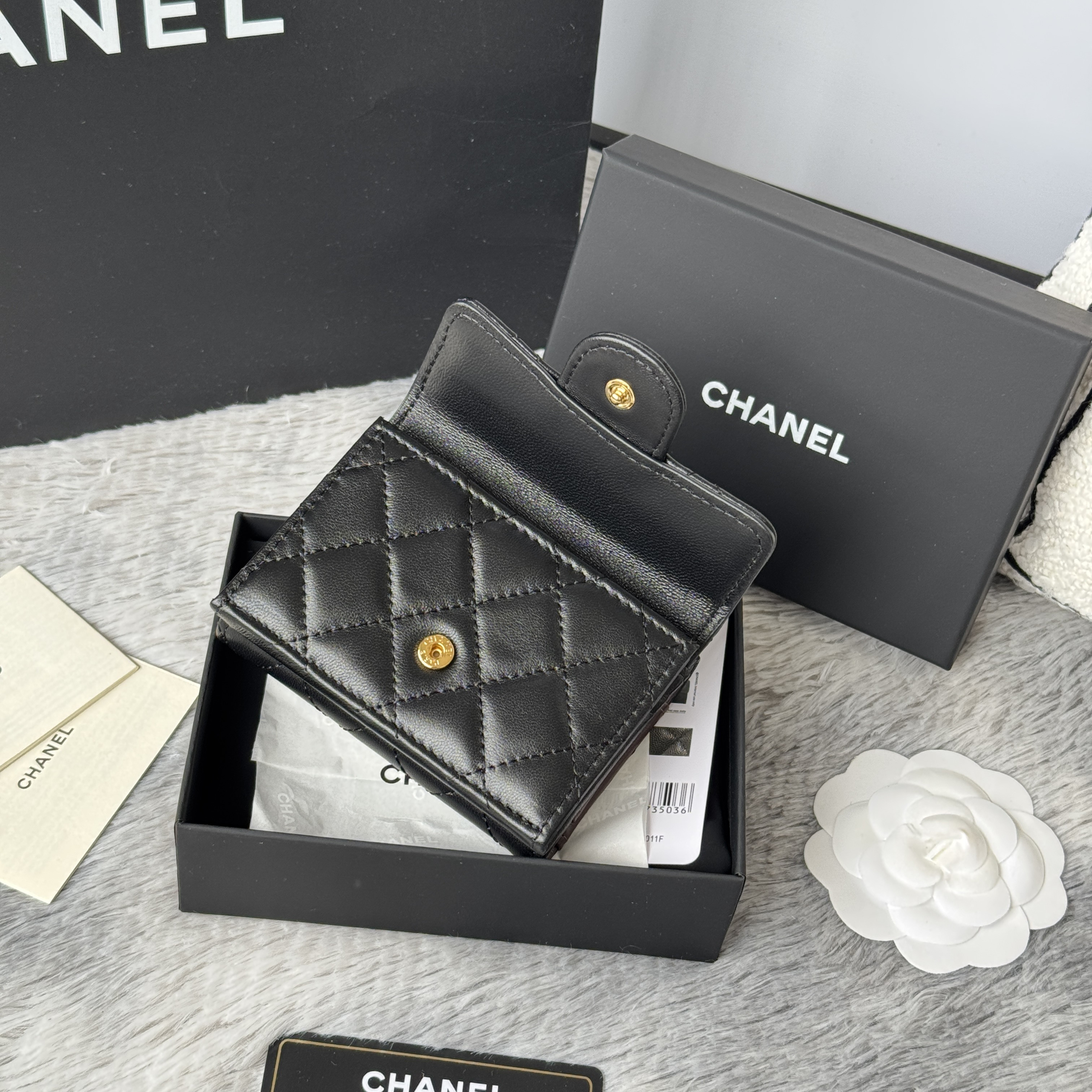 Ch*el card holder 10.5x7.5x3cm