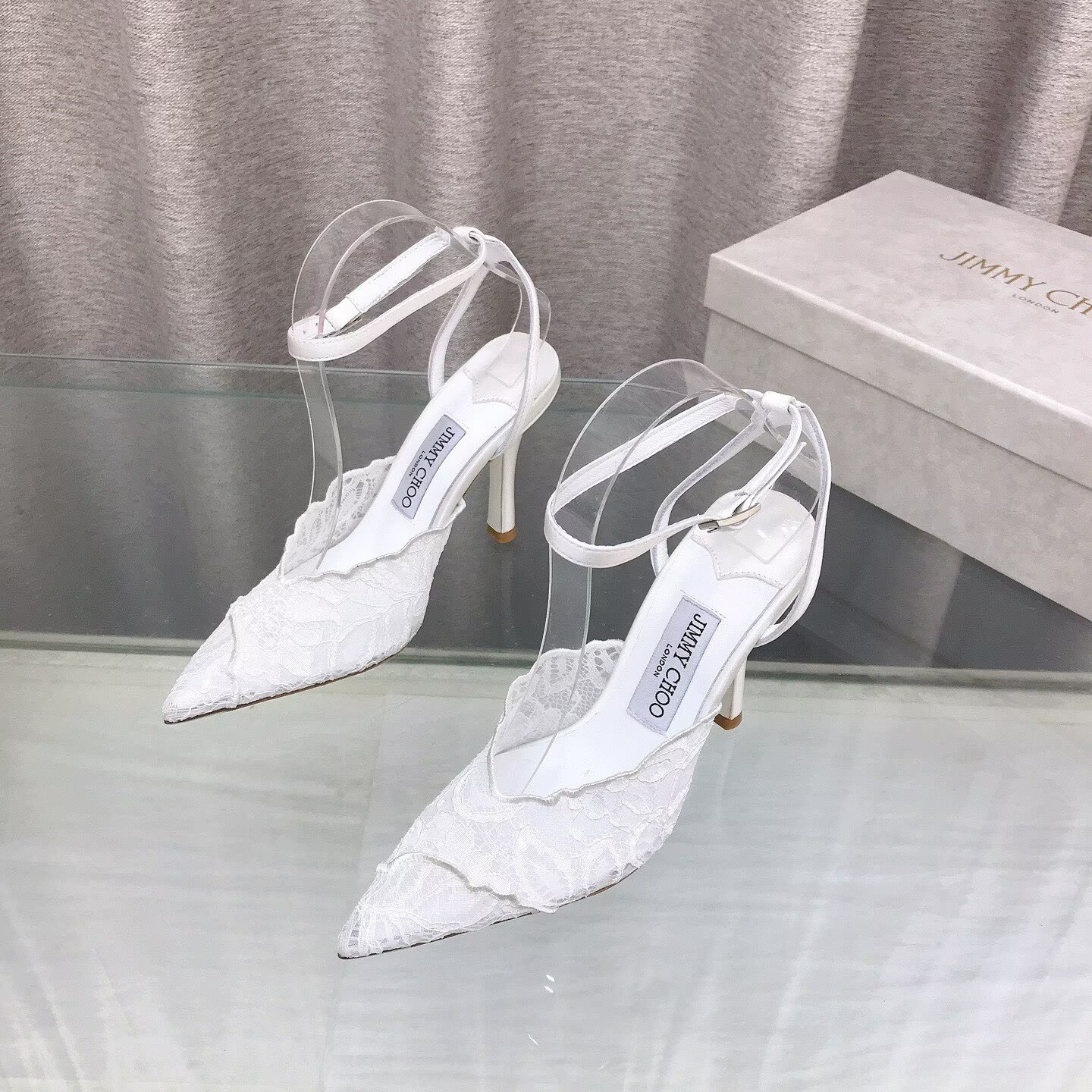 ua Ji*y Ch* slingbacks 10cm heel