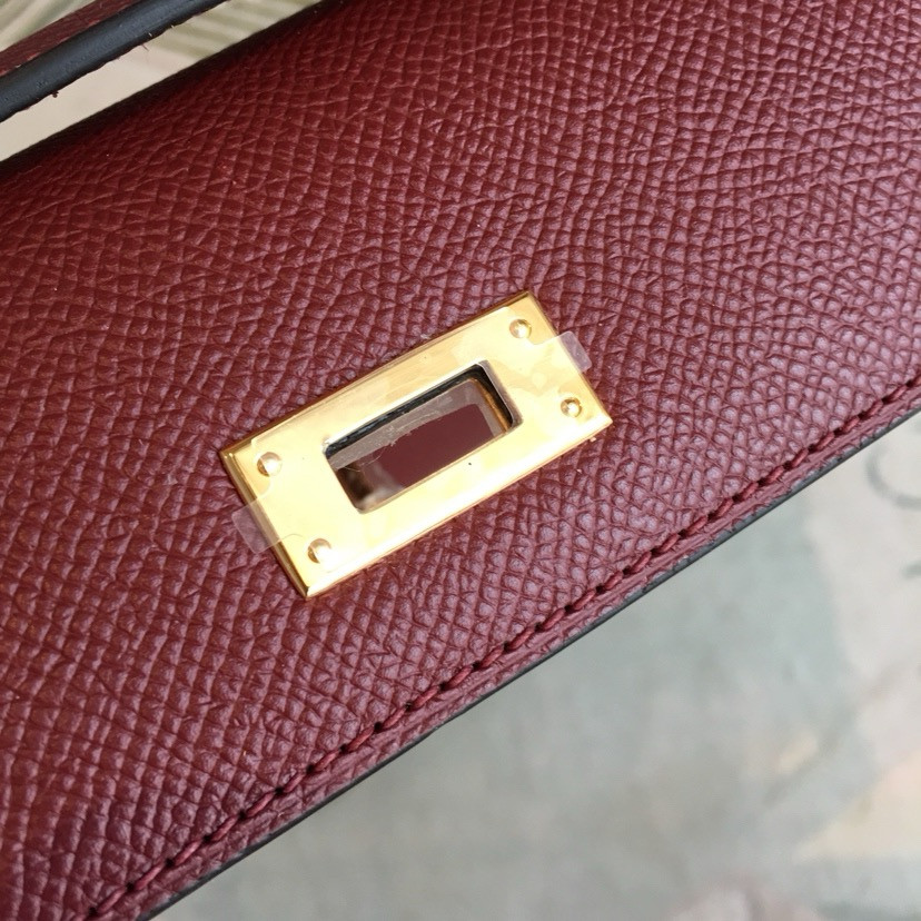 H**mes kelly cut 31cm epsom leather gold