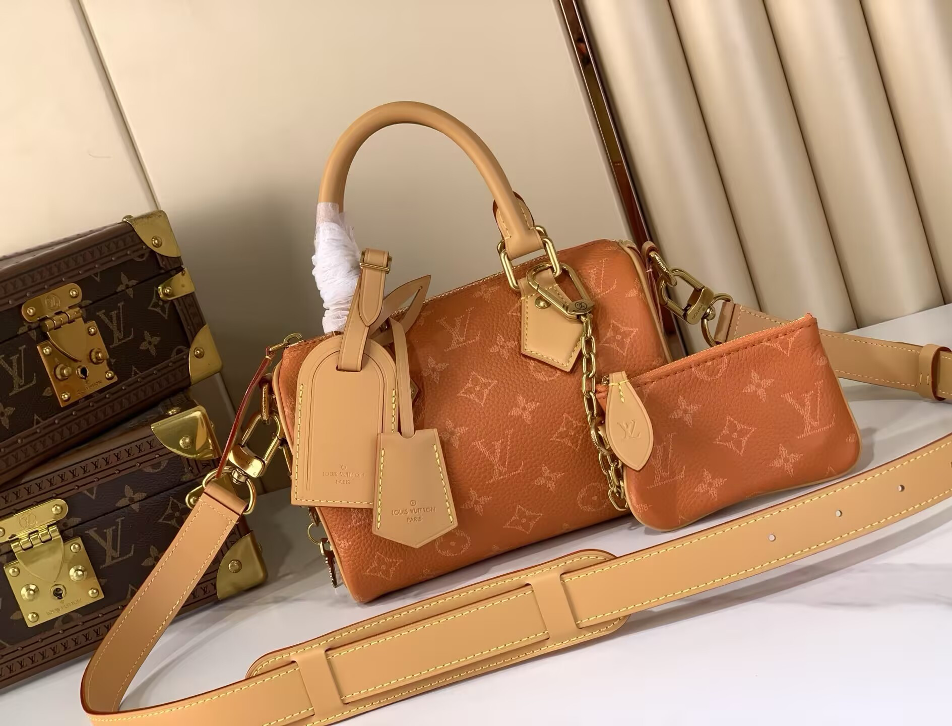 LV Speedy P9 Bandoulière 20 M28307 22x14x17.5cm