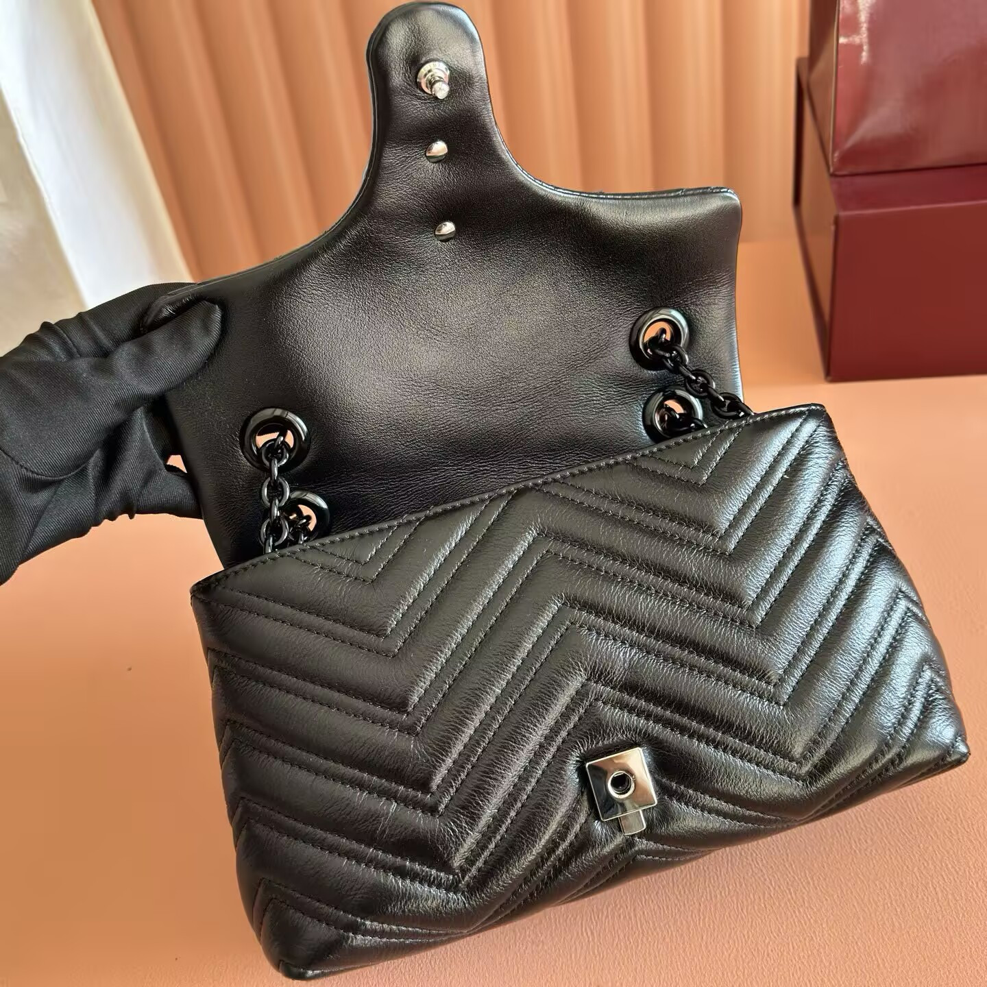 G*u*i gg marmont small shoulder bag 23x17x9cm