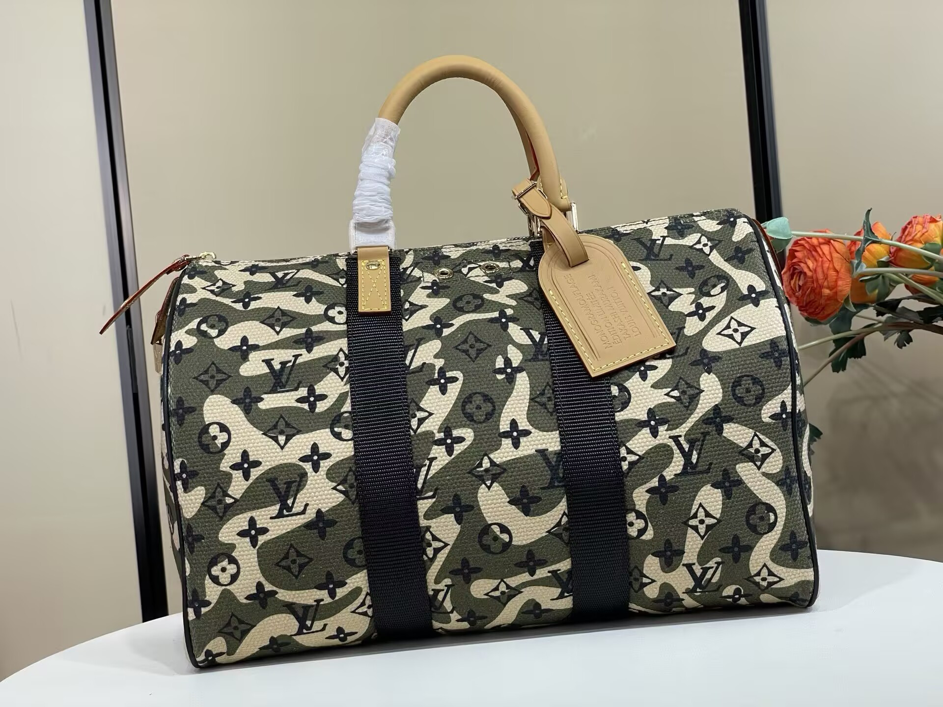 LV x TM Monogramouflage Speedy 35 Bag 35x22x18cm