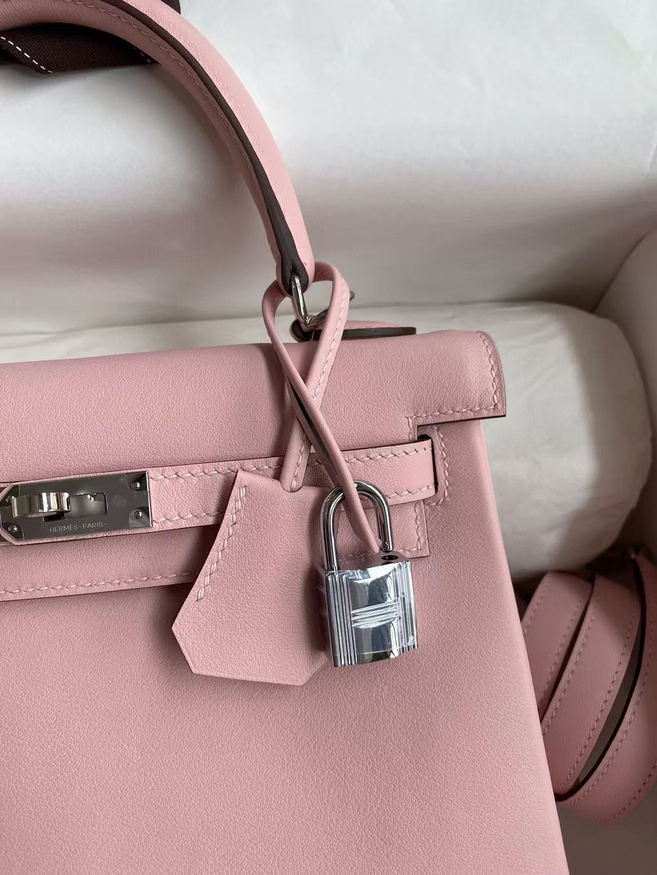 h**mes kelly silver-tone hardware swift 25 28 (cusT0mized, about 20days, no return no exchange)