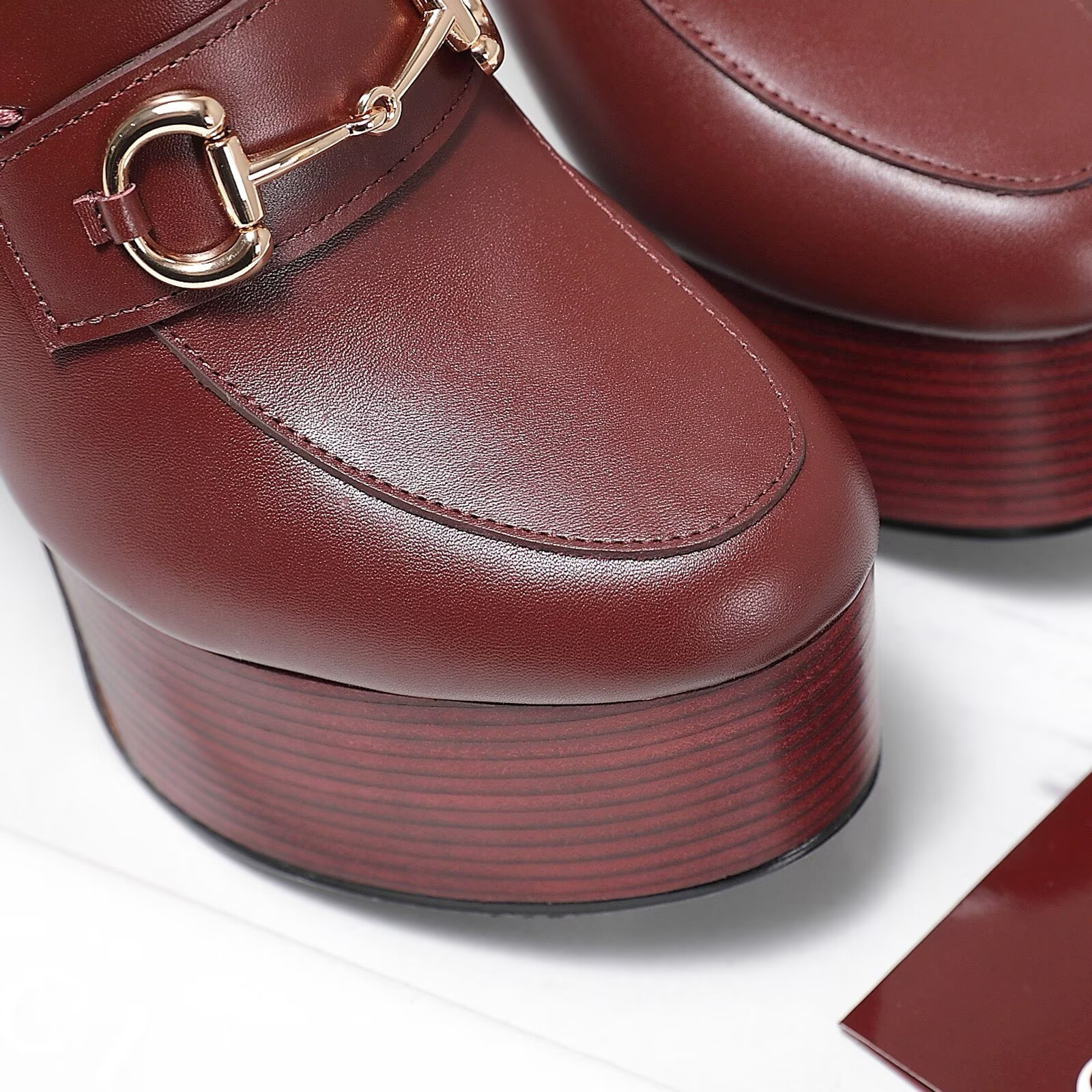 ua G*u*i horsebit mules 13.5cm heel