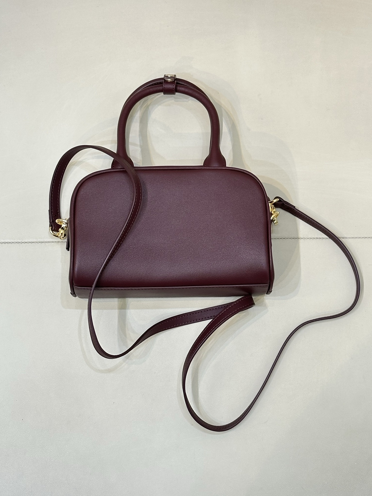 Ch*el bowling clutch with leather strap ap5528 13x21x9cm
