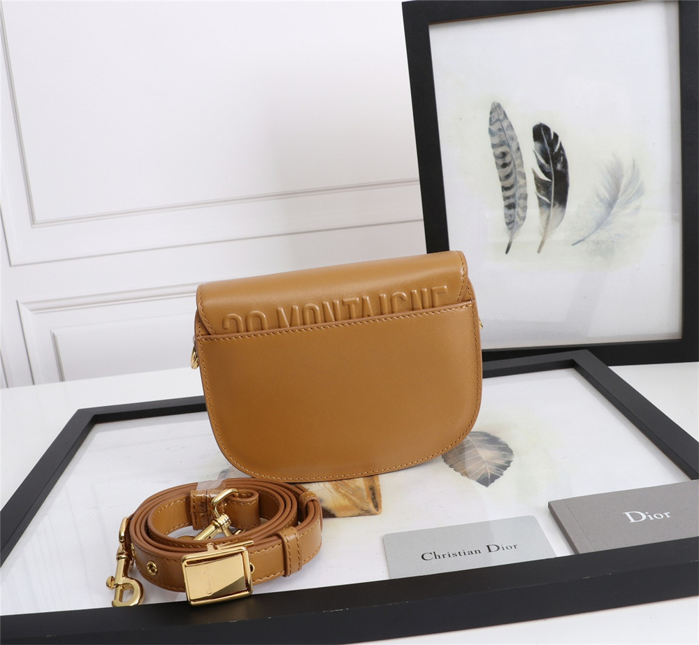 medium D*or bobby bag camel box calfskin