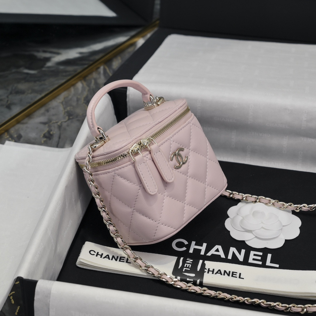 Ch*el mini box bag 10x9x7cm