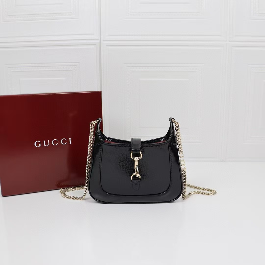 G*u*i jackie notte mini bag 7.7"w x 7.1"h x 1.4"d