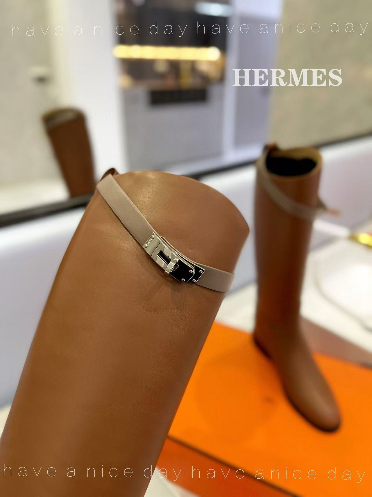 ua H**mes jumping boots