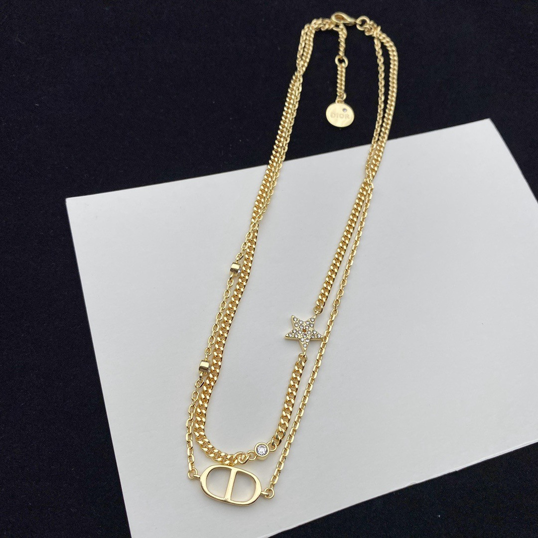 D*or petit cd double necklace