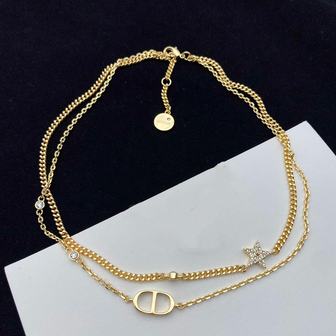 D*or petit cd double necklace