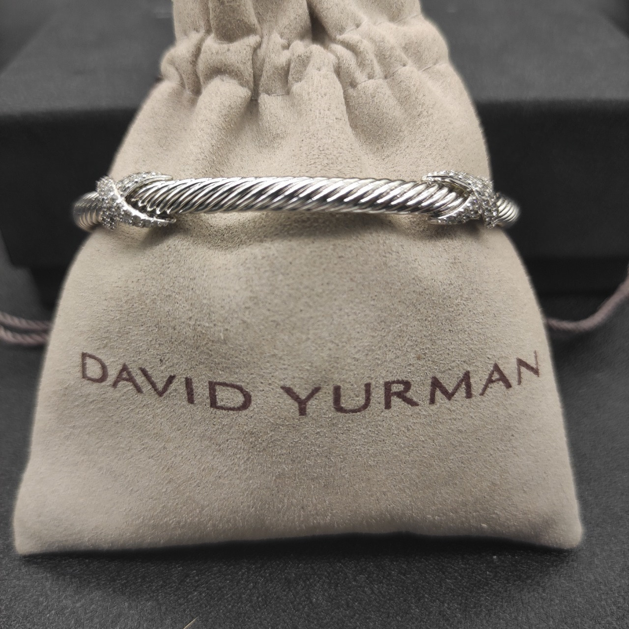 dau1d Yvrm*n 4mm full di*m*nd x bracelet (wrist circumference 15-20cm)