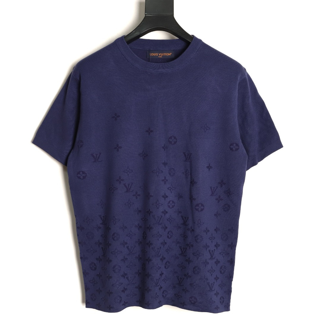 l0*is V*t0n 26ss knitting short-sleeved t-shirt