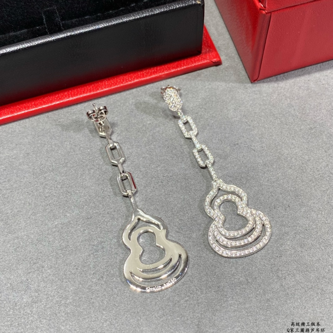 Qee1in triple hoop gourd earrings