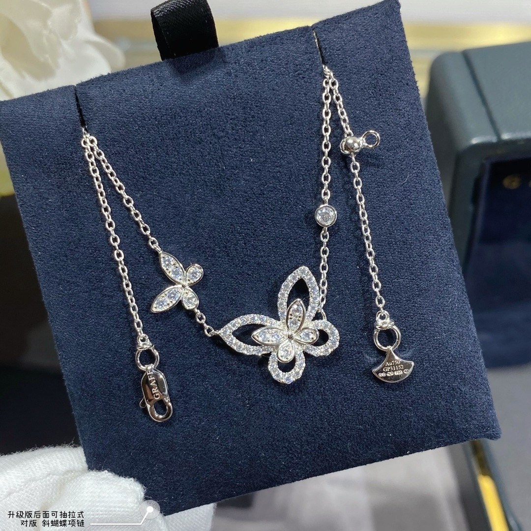 Gr*ff di*m*nd butterfly necklace