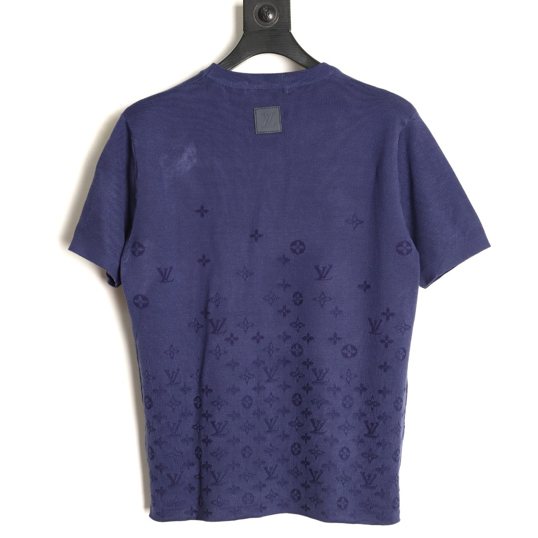 l0*is V*t0n 26ss knitting short-sleeved t-shirt