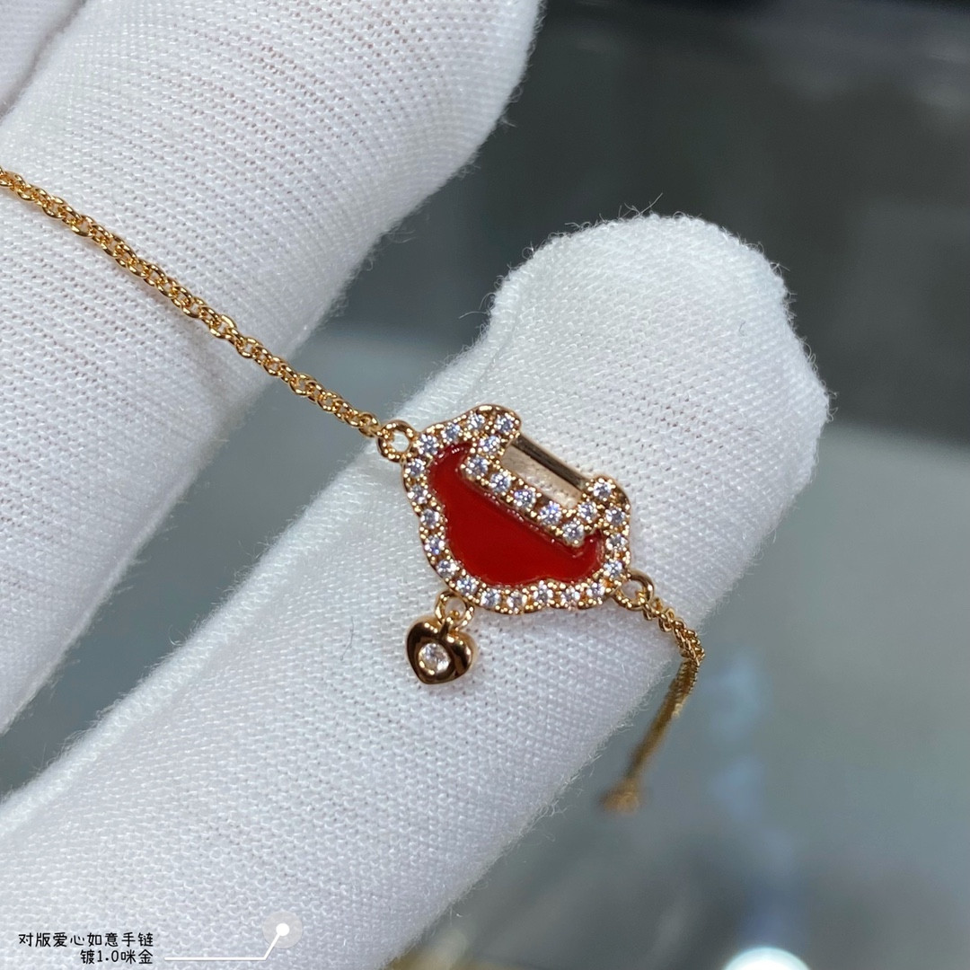 Qee1in mini heart-shaped ruyi bracelet