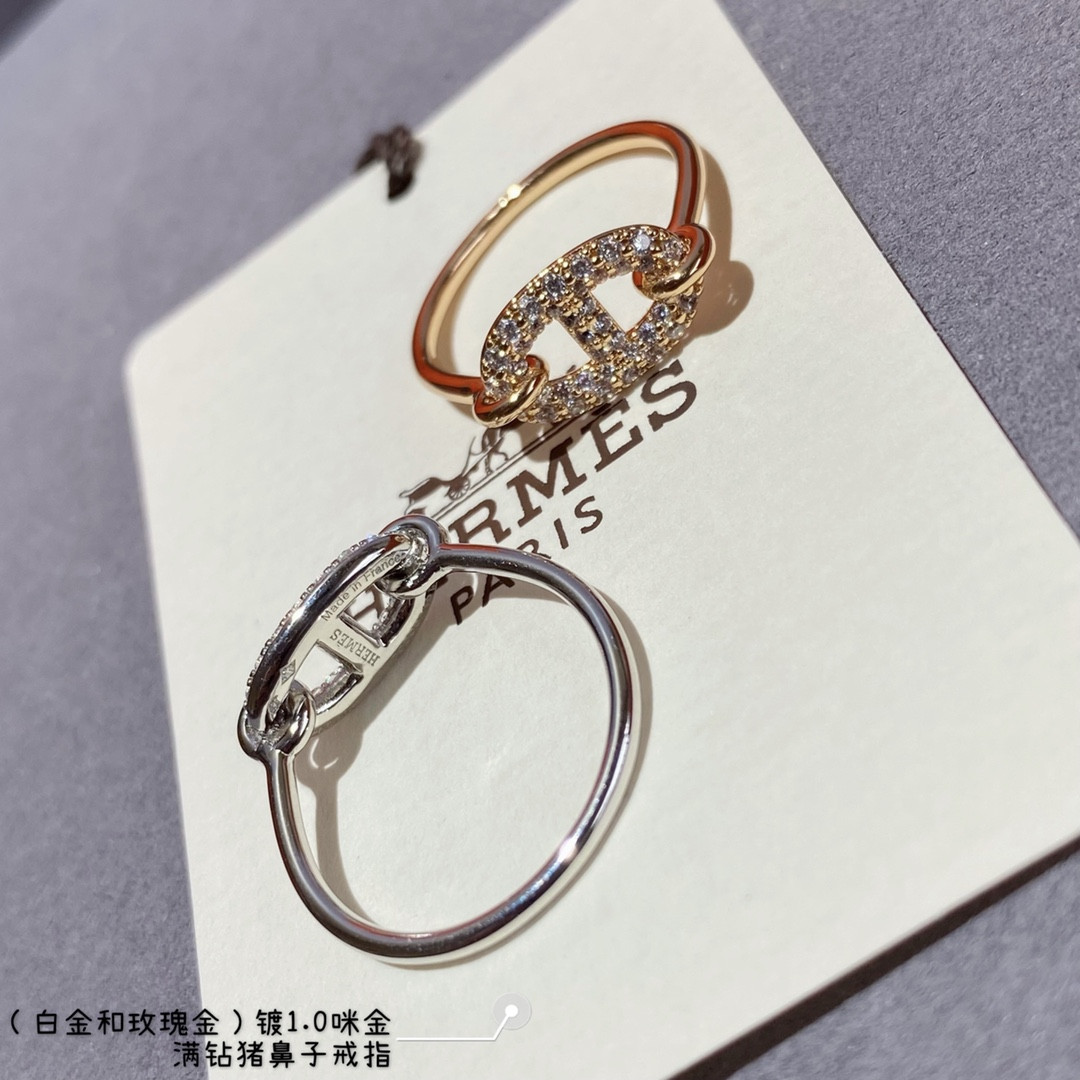 H**mes farandole collier de chien full di*m*nd ring