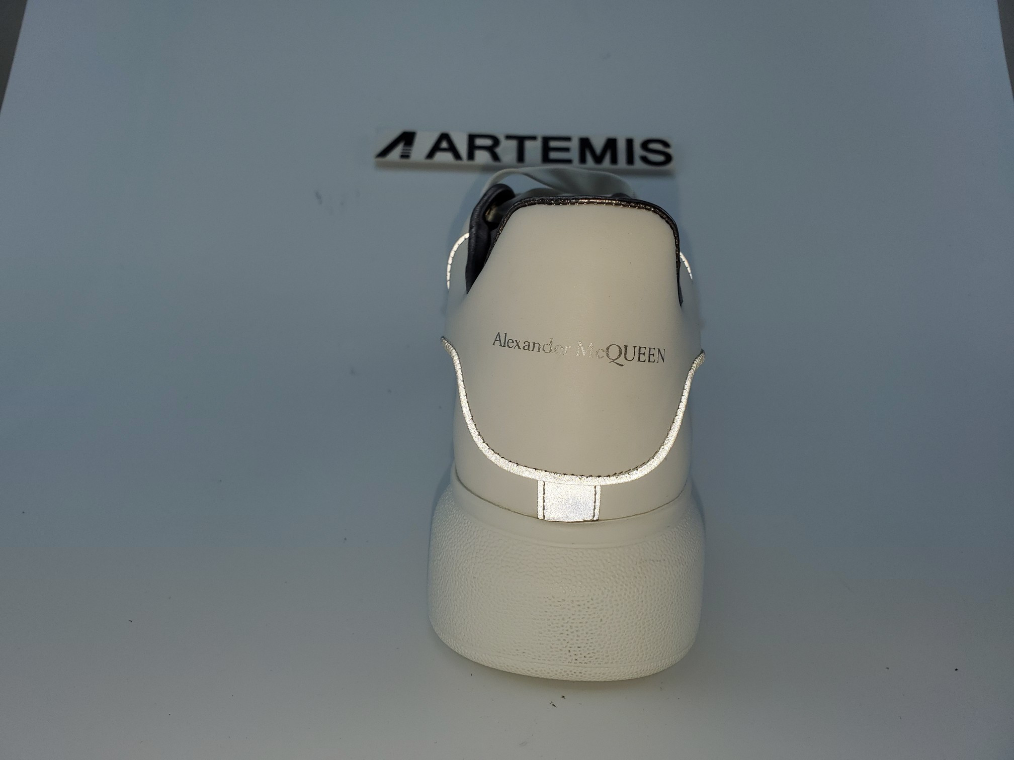 ale*d*r M*Q*en trainers long tongue 3m reflective