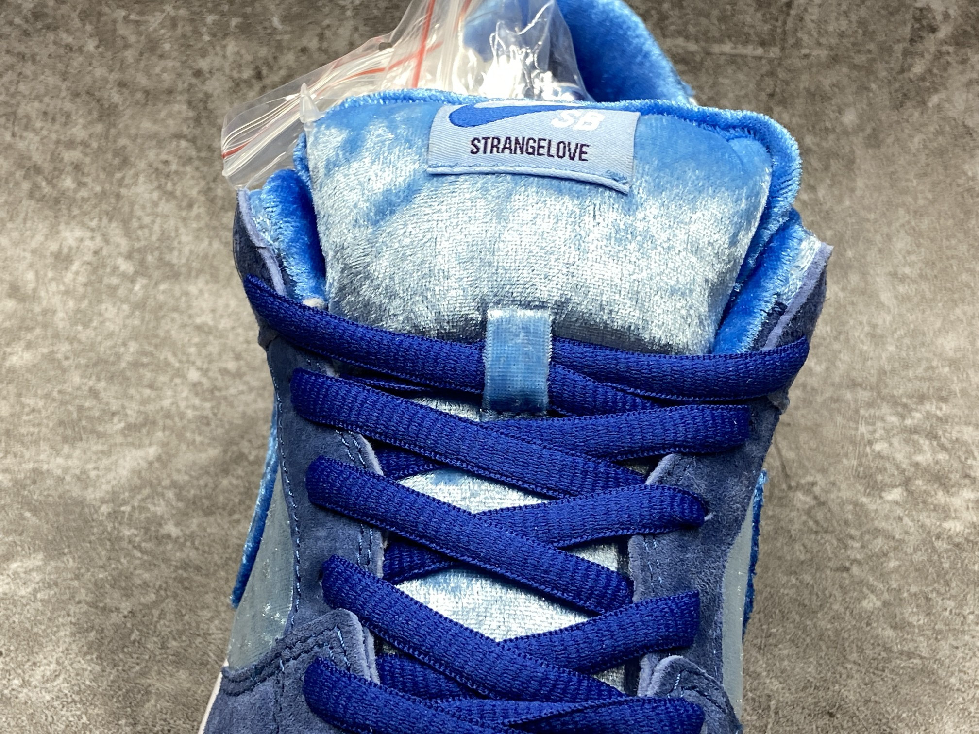 nike sb dunk low strangelove skateboards blue (cusT0mization version )