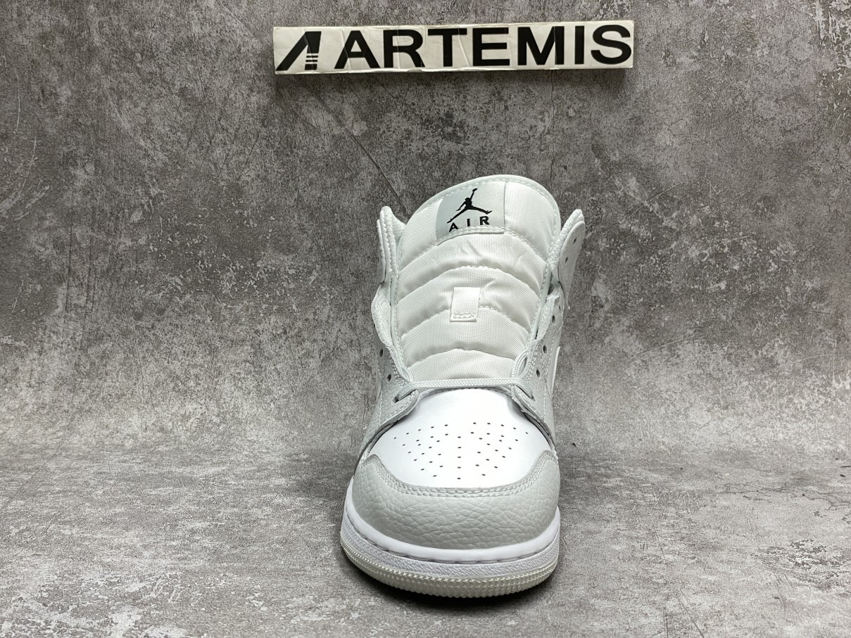 Air Jordan 1 Mid SE GS 'Swoosh Logo - Grey Camo'
