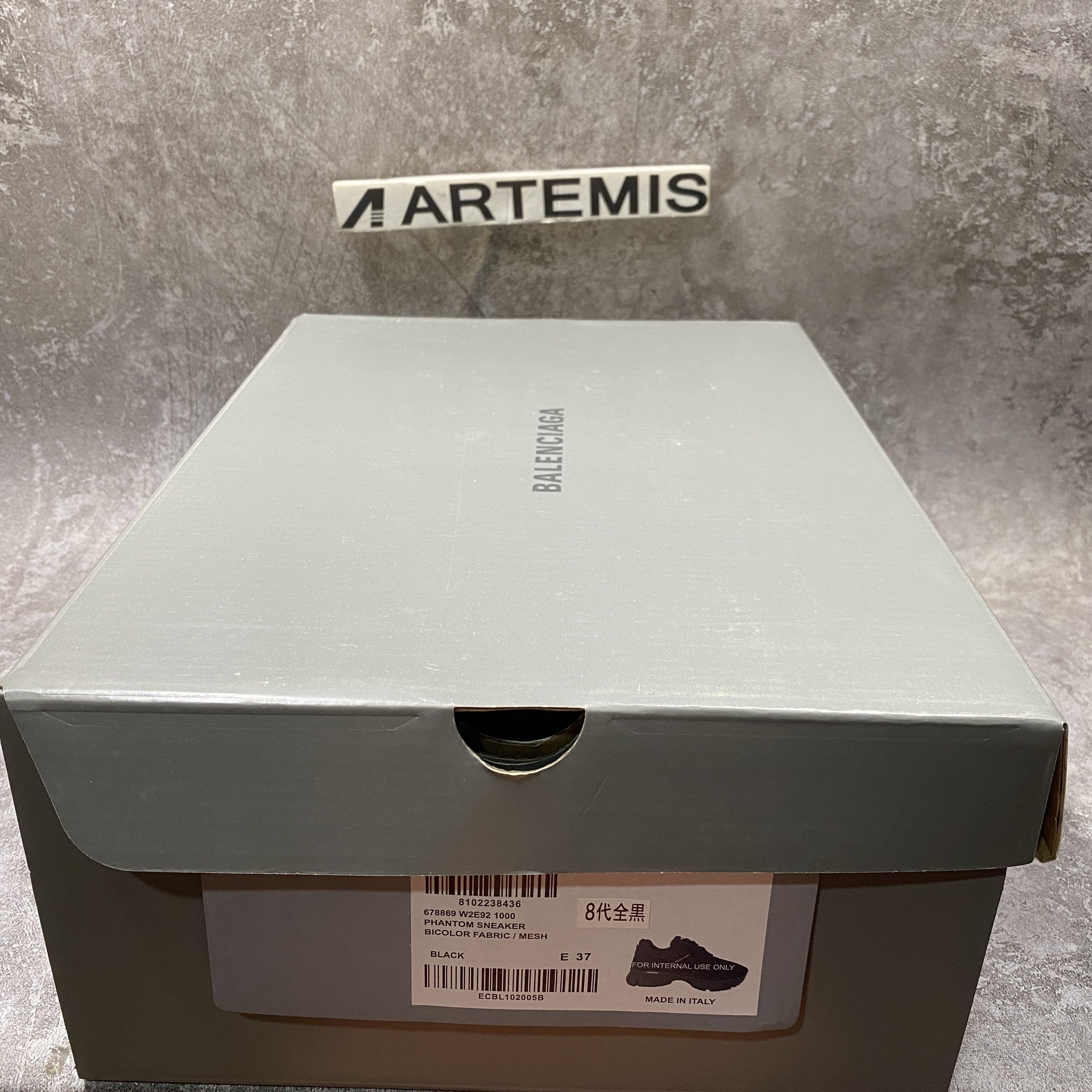 balenciga phanT0m sneaker black