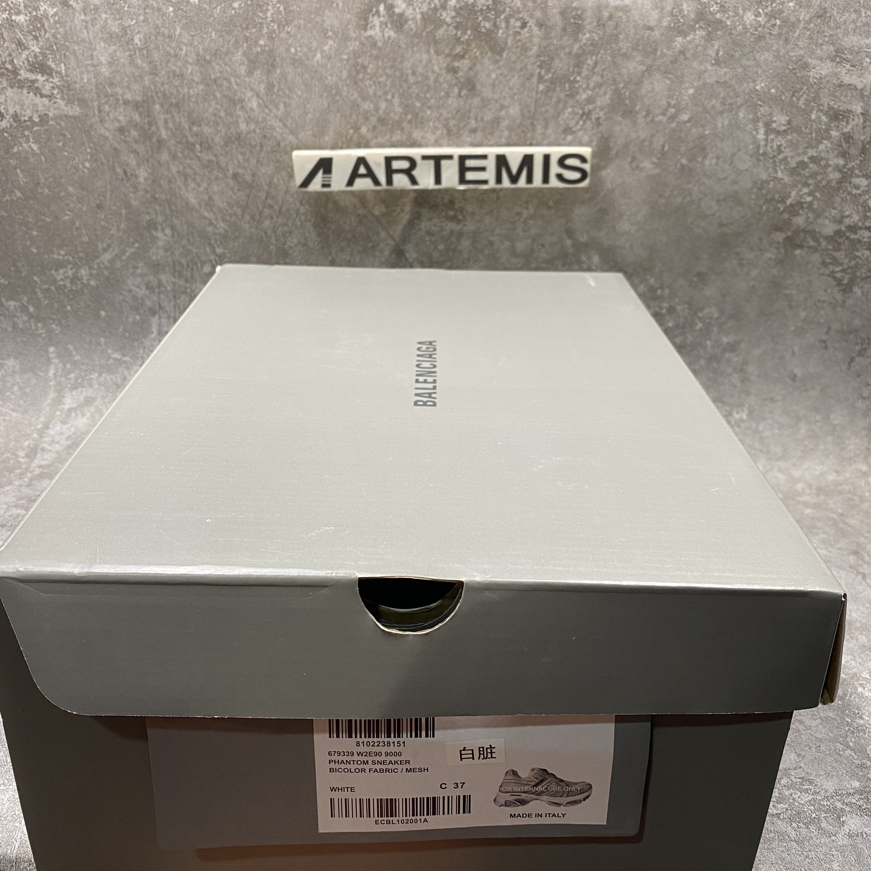 balenciga phanT0m trainers washed white