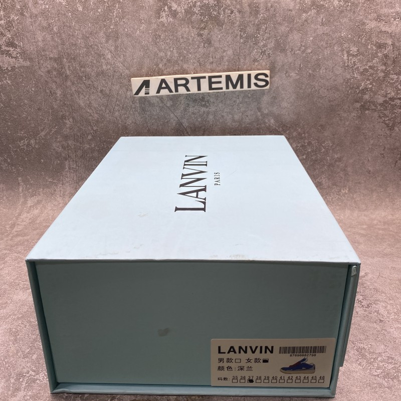 Lanu1n leather curb blue gum