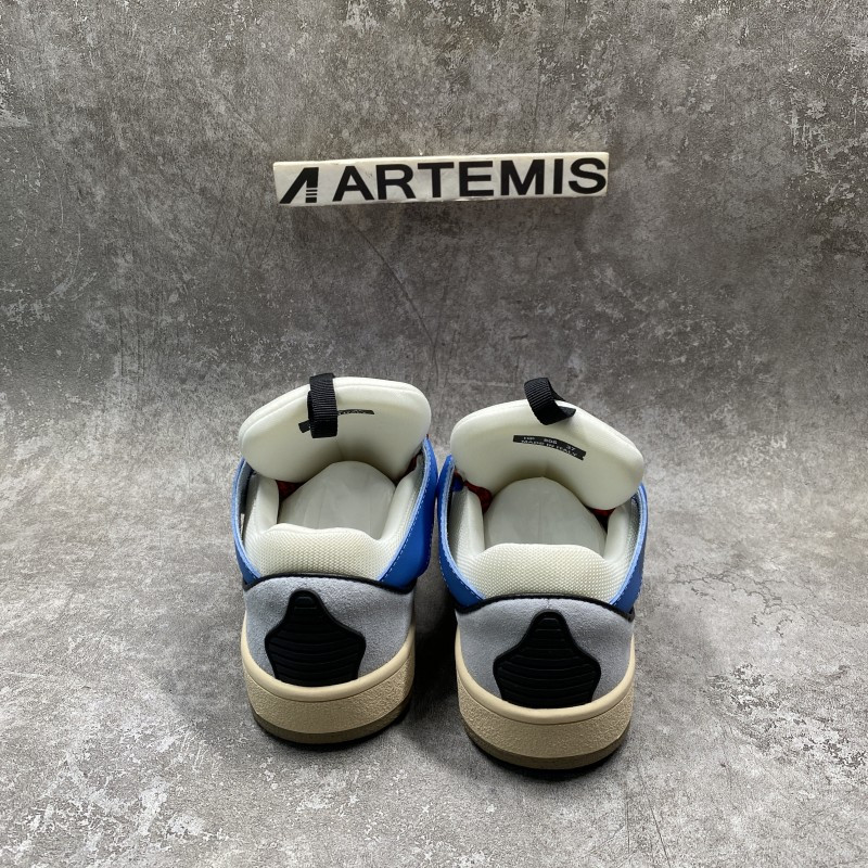 Lanu1n leather curb blue gum