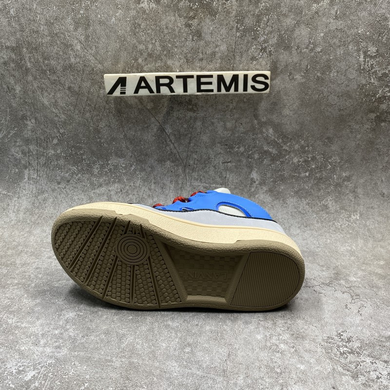 Lanu1n leather curb blue gum